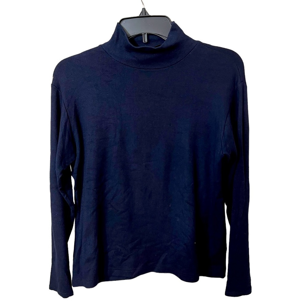 ELLEN TRACY COW-NECK SWEATER BLOUSE SIZE LARGE RAYON BLEND☑️